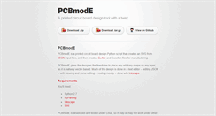 Desktop Screenshot of pcbmode.com