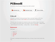 Tablet Screenshot of pcbmode.com